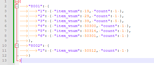 Info Drop Mob - Json ( Load from client)